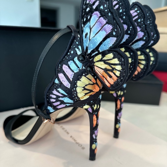 Sophia Webster Multi Color Butterfly heel - Picture 6 of 12